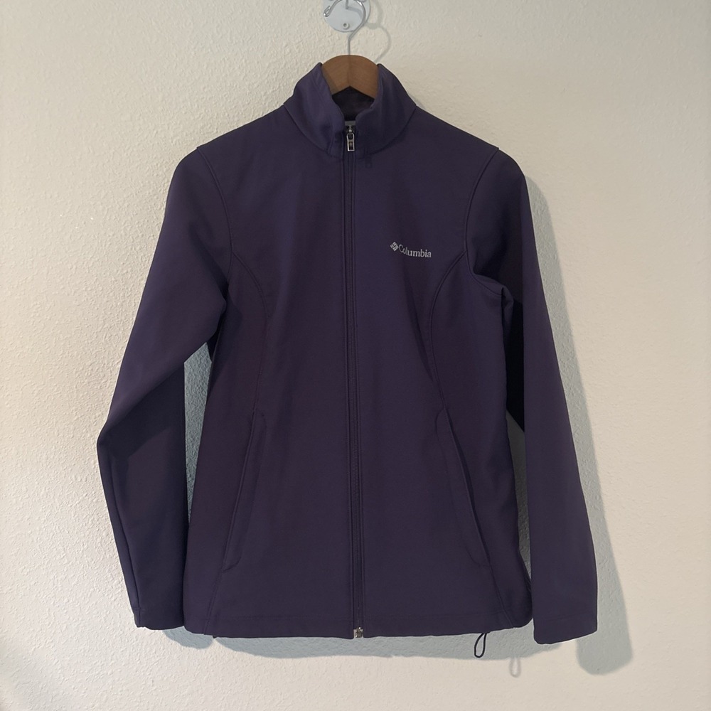 Columbia Women's Kruser Ridge Soft Shell Jacket Purple Small Classic Full Zip